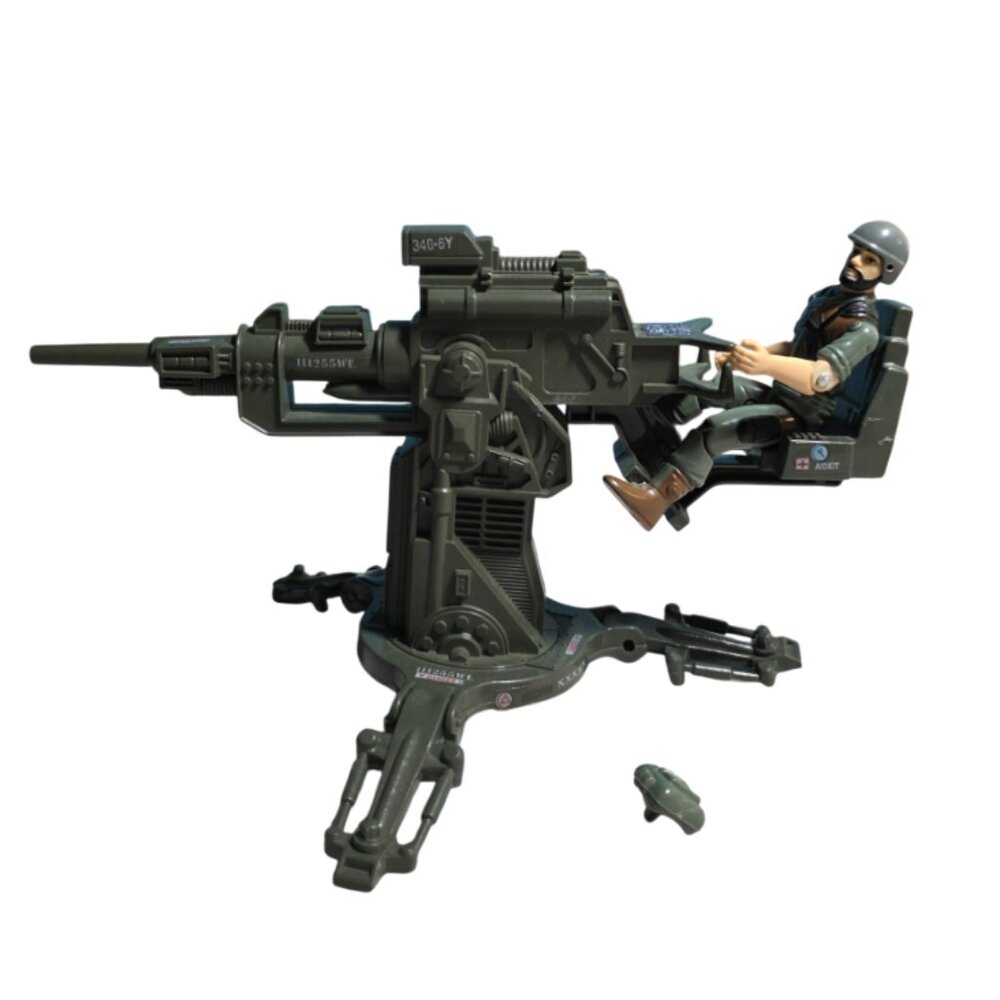RARE Collectible F.L.A.K. Gi Joe Cannon with Breaker, Communications officer